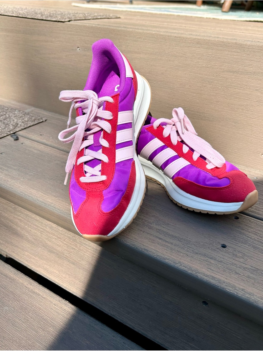 adidas Women’s Pink & Purple Retro Runner Sneakers